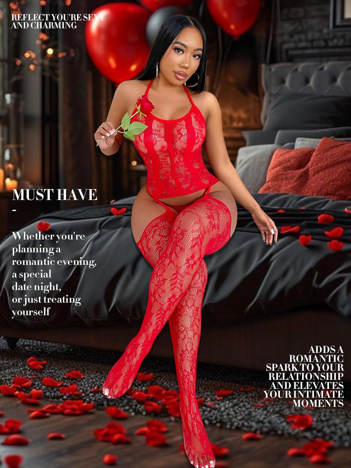 CurveMesh Confidence Fishnet Bodystocking - Vixen | Nova Network