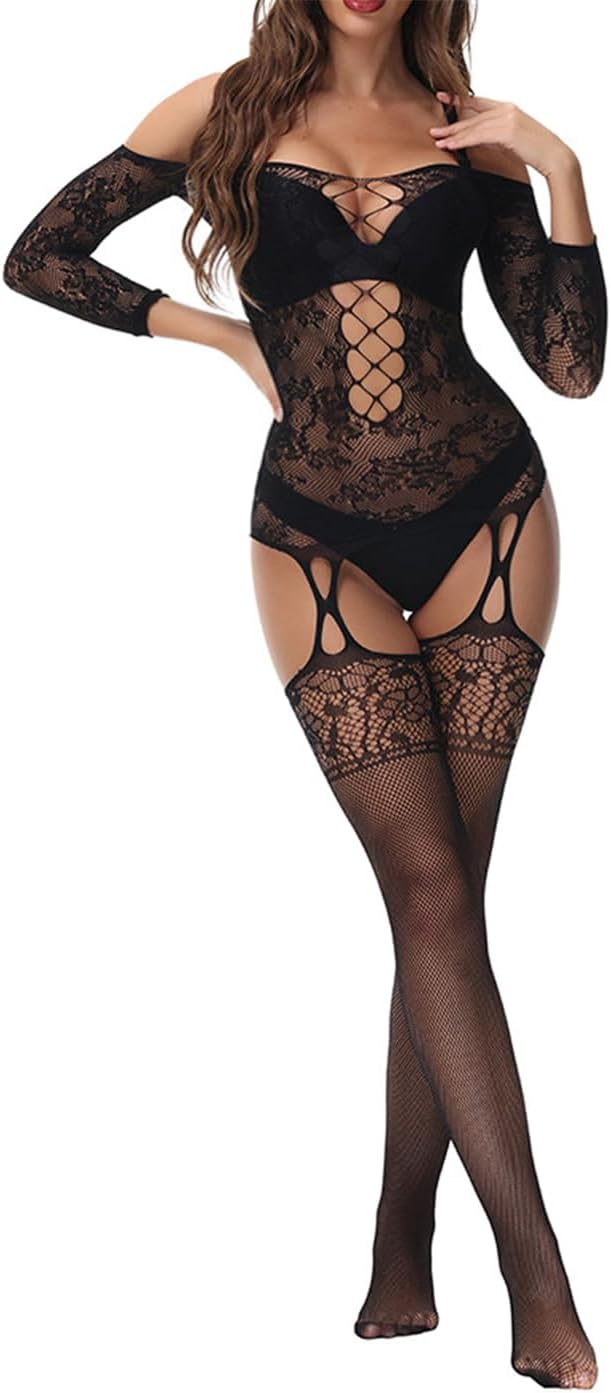 CurveMesh Confidence Fishnet Bodystocking - Vixen | Nova Network