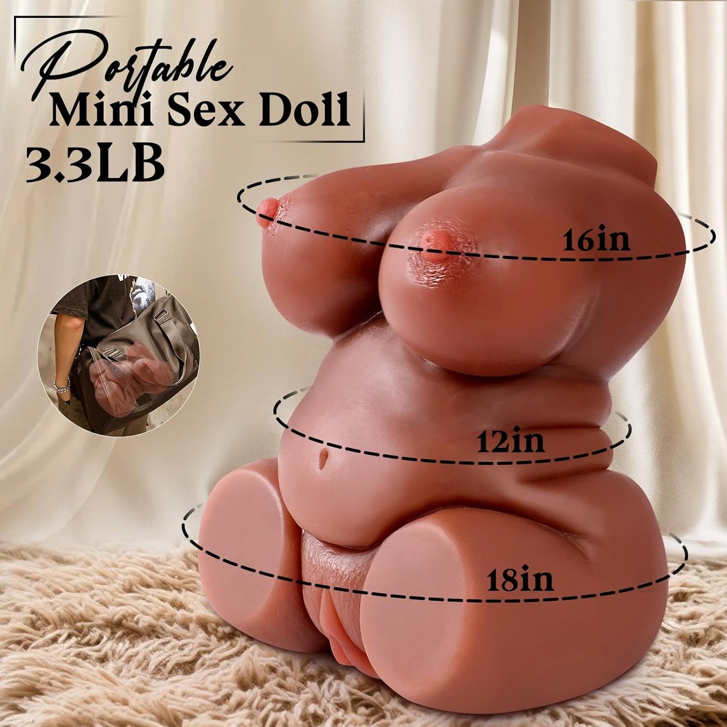 CurvePetite Portable Dual-Channel BBW Torso Stroker - Vixen | Nova Network