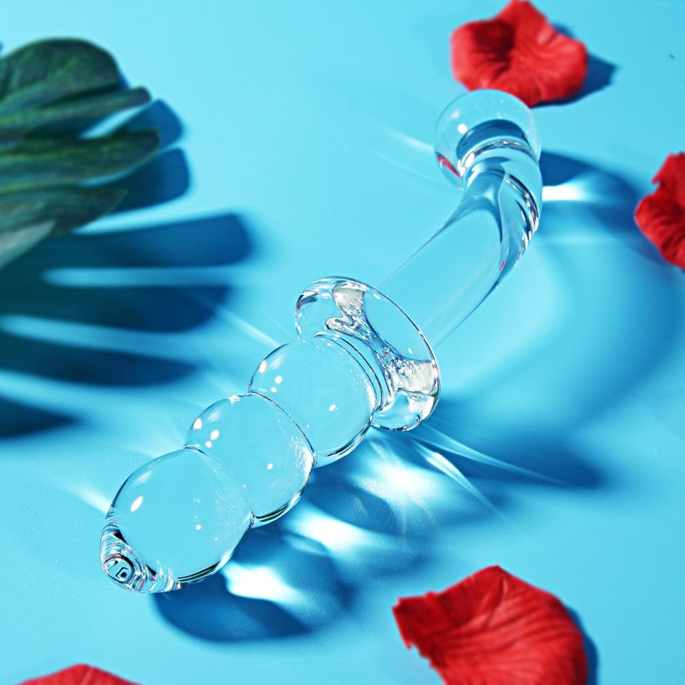 CurvePulse Dual Ended Glass Anal Wand - Vixen | Nova Network
