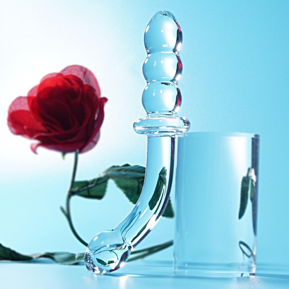 CurvePulse Dual Ended Glass Anal Wand - Vixen | Nova Network
