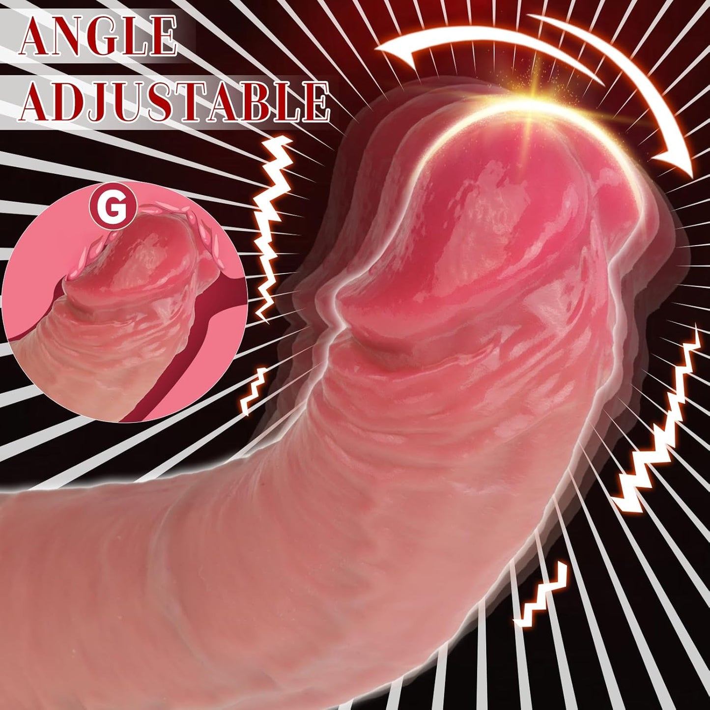DaddyThrust Realistic Vibrating & Thrusting Silicone Dildo - Vixen | Nova Network