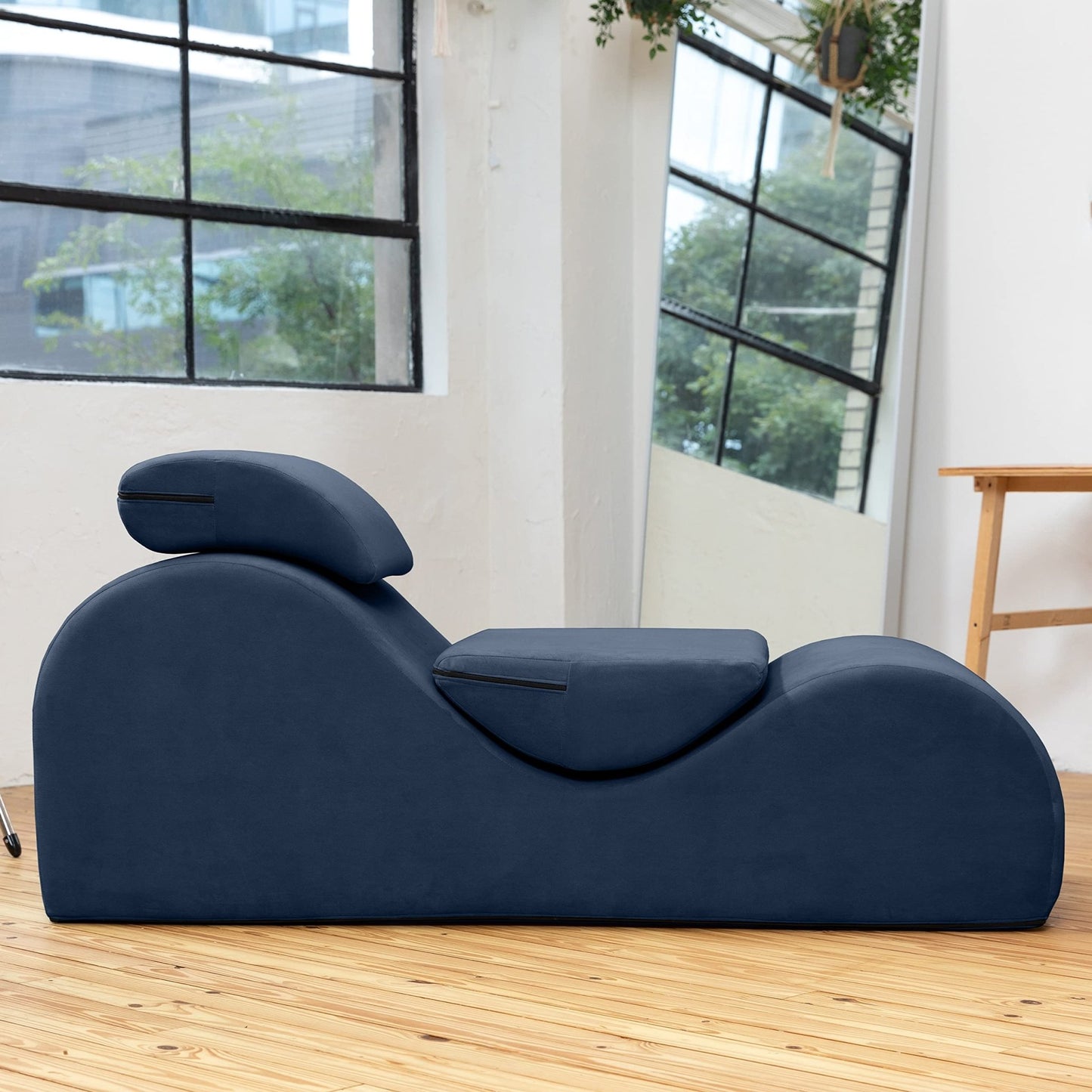 Dark Blue Luxury Intimate Lounge Chaise - Vixen | Nova Network