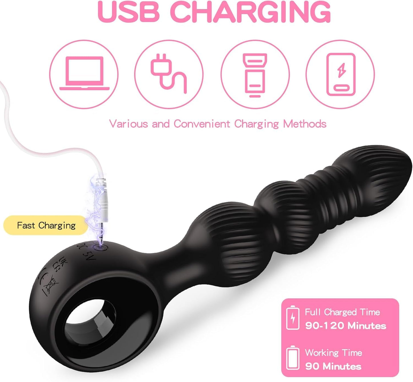 DeepRoll Thrusting Anal Plug & Prostate Vibrator - Vixen | Nova Network