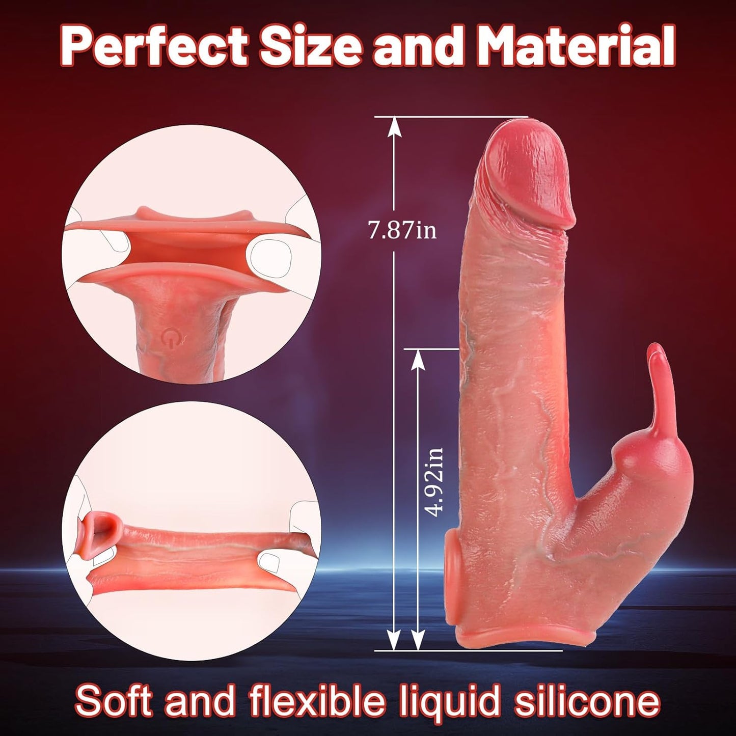 DeepThrust Rabbit Penis Sleeve Extender - Vixen | Nova Network