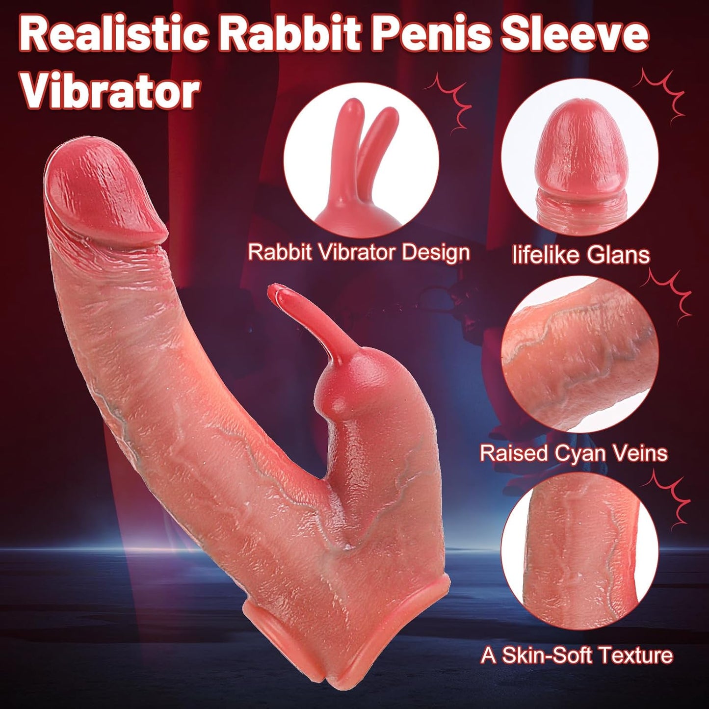DeepThrust Rabbit Penis Sleeve Extender - Vixen | Nova Network