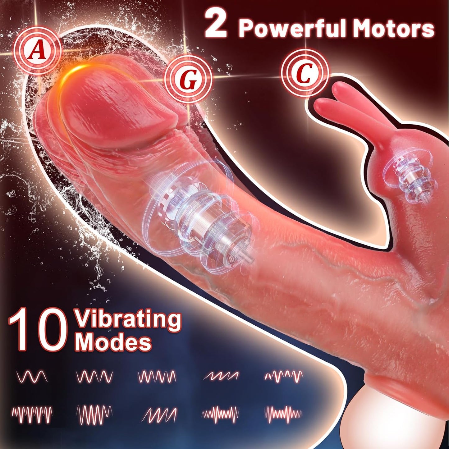 DeepThrust Rabbit Penis Sleeve Extender - Vixen | Nova Network