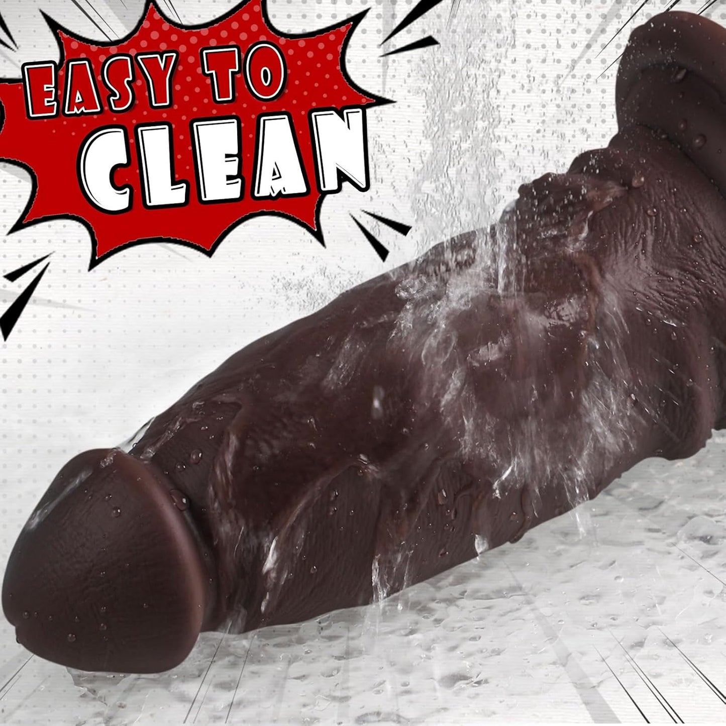 DepthMaster 10" Thick Anal Dildo with Suction Base - Vixen | Nova Network