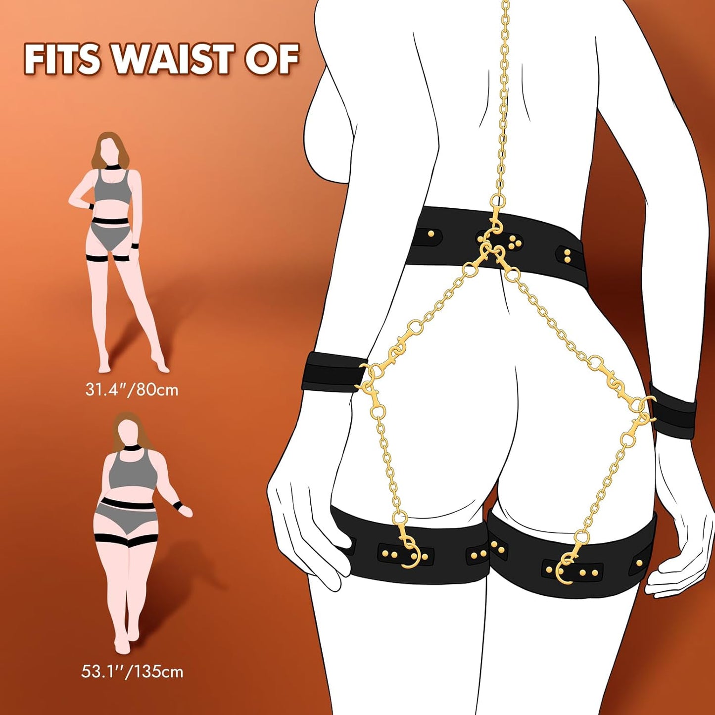 DominaLink 7 - Piece Bondage Set - Vixen | Nova Network