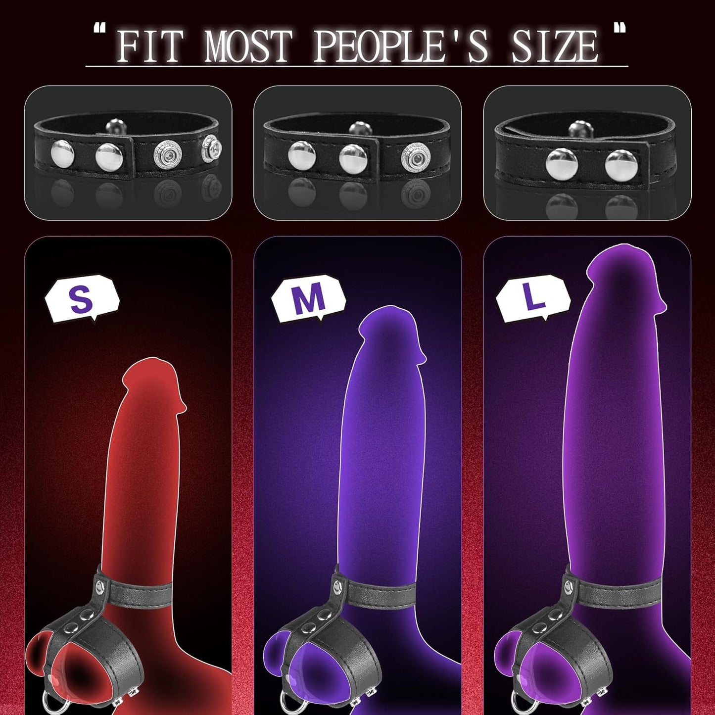 DominionLeather BDSM Cock Ring & Leash Set - Vixen | Nova Network