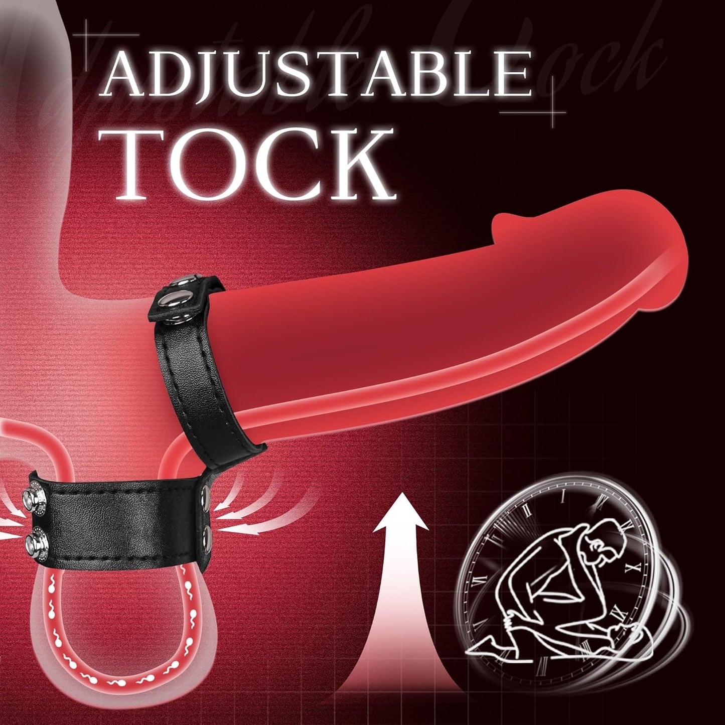 DominionLeather BDSM Cock Ring & Leash Set - Vixen | Nova Network