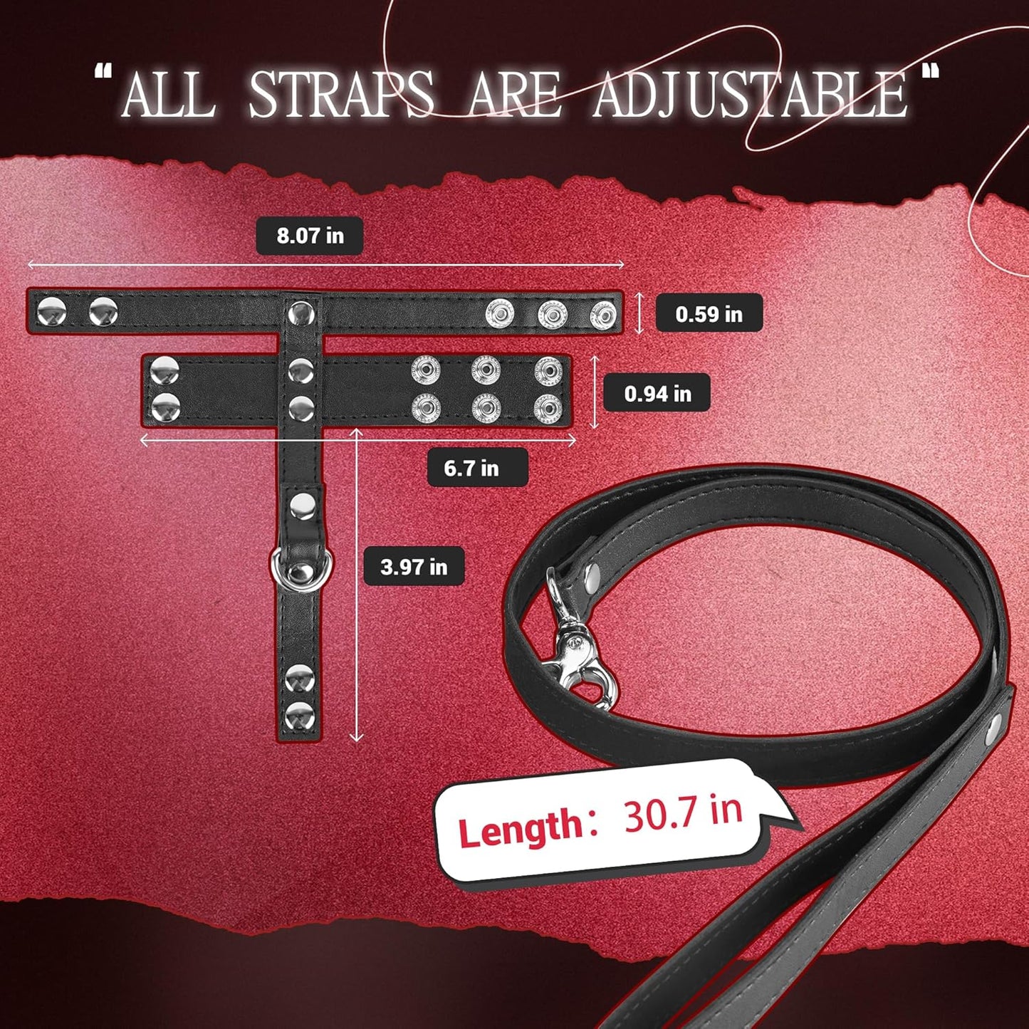 DominionLeather BDSM Cock Ring & Leash Set - Vixen | Nova Network