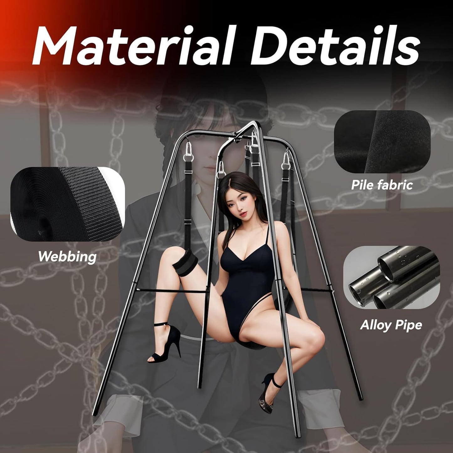 DomiStation BDSM Swing Frame - Vixen | Nova Network