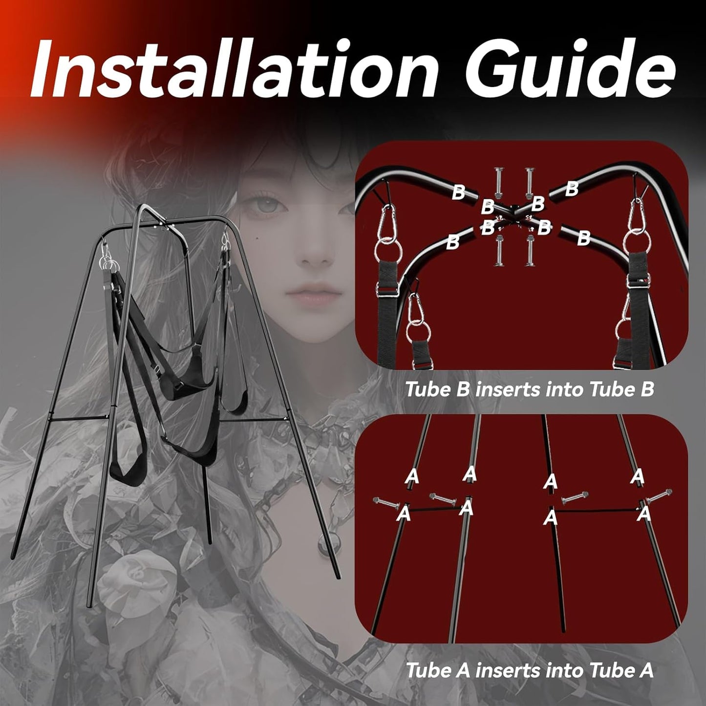 DomiStation BDSM Swing Frame - Vixen | Nova Network