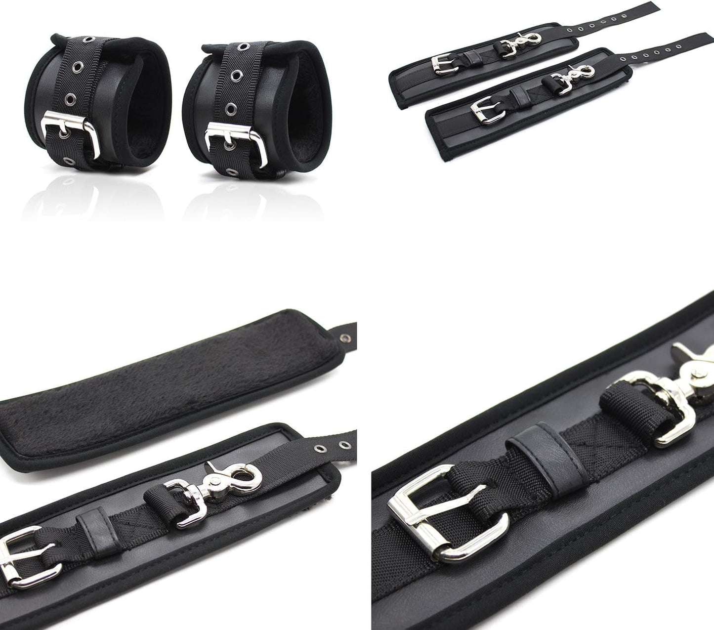 DoorwayDesire Over-the-Door Bondage Restraints – Plush Wrist Cuffs - Vixen Adult Playroom