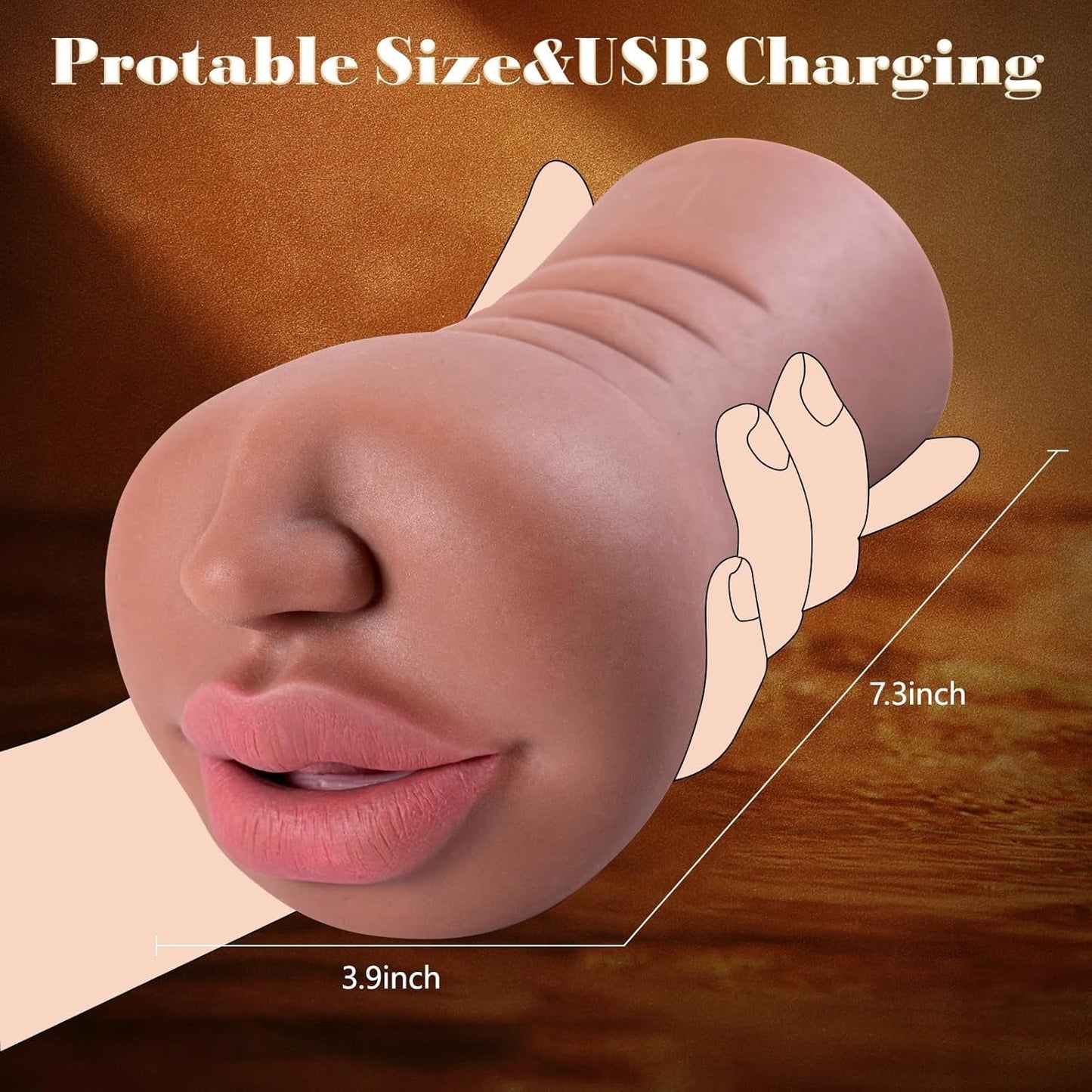 DreamLips Realistic Mouth Deep-Throat Male Stroker - Vixen | Nova Network