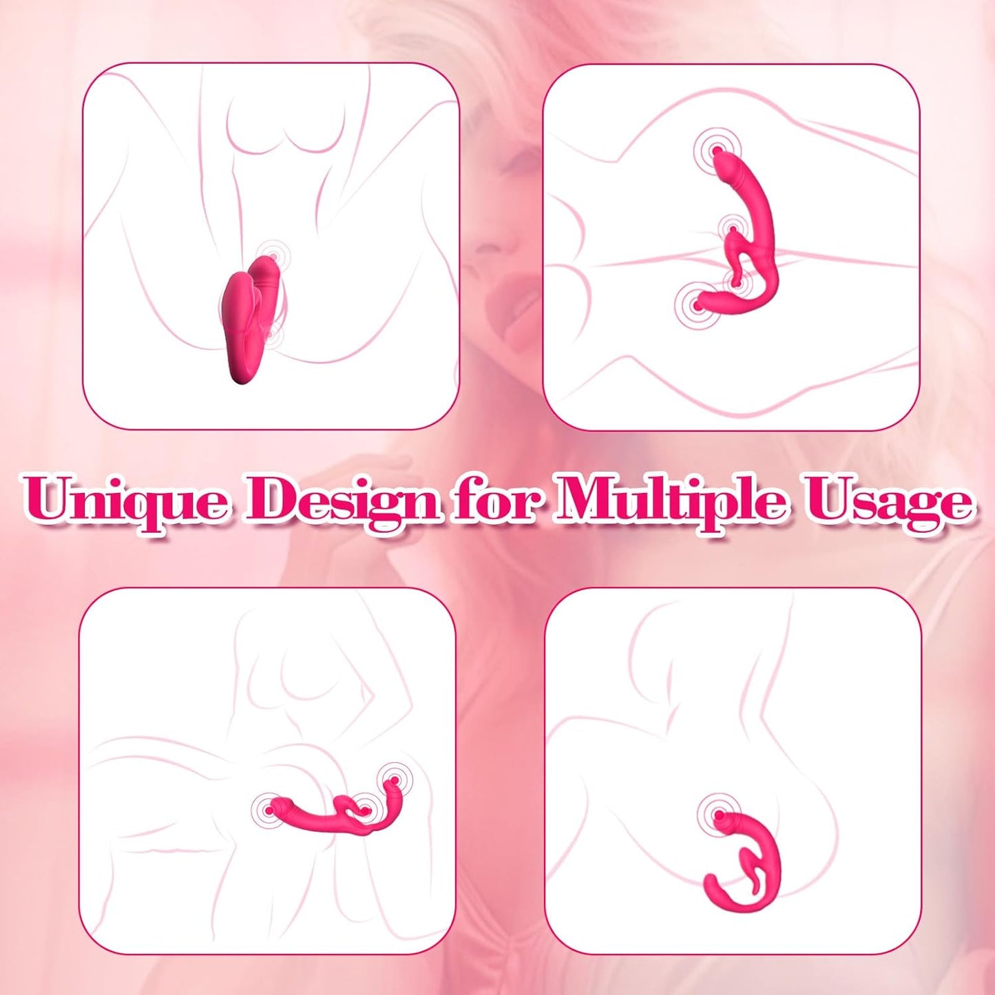 DualConviction Strapless Dual Ended Strap - On Dildo - Vixen | Nova Network