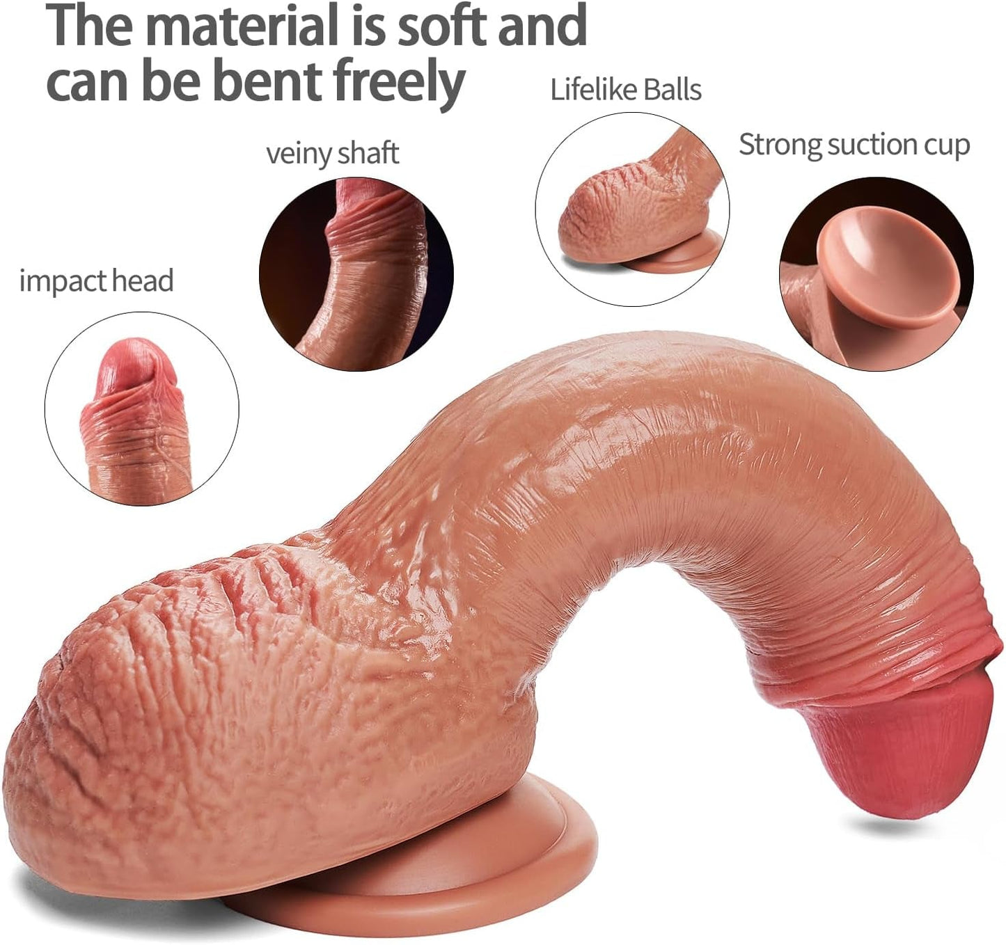 DualLayer 7.8" Real - Feel Dildo - Vixen | Nova Network
