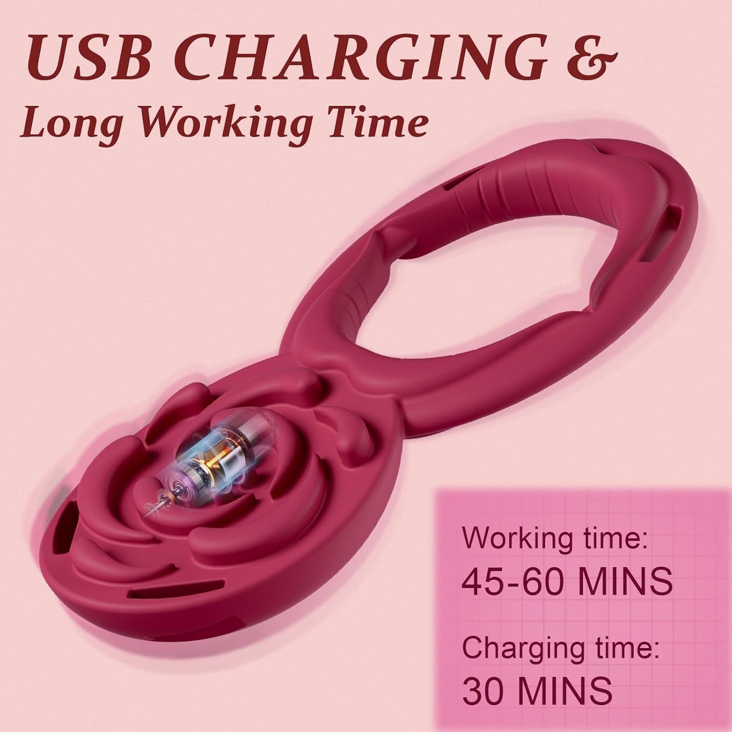 DualMuse 3 - in - 1 Rose Clit & Cock Ring Vibrator - Vixen | Nova Network