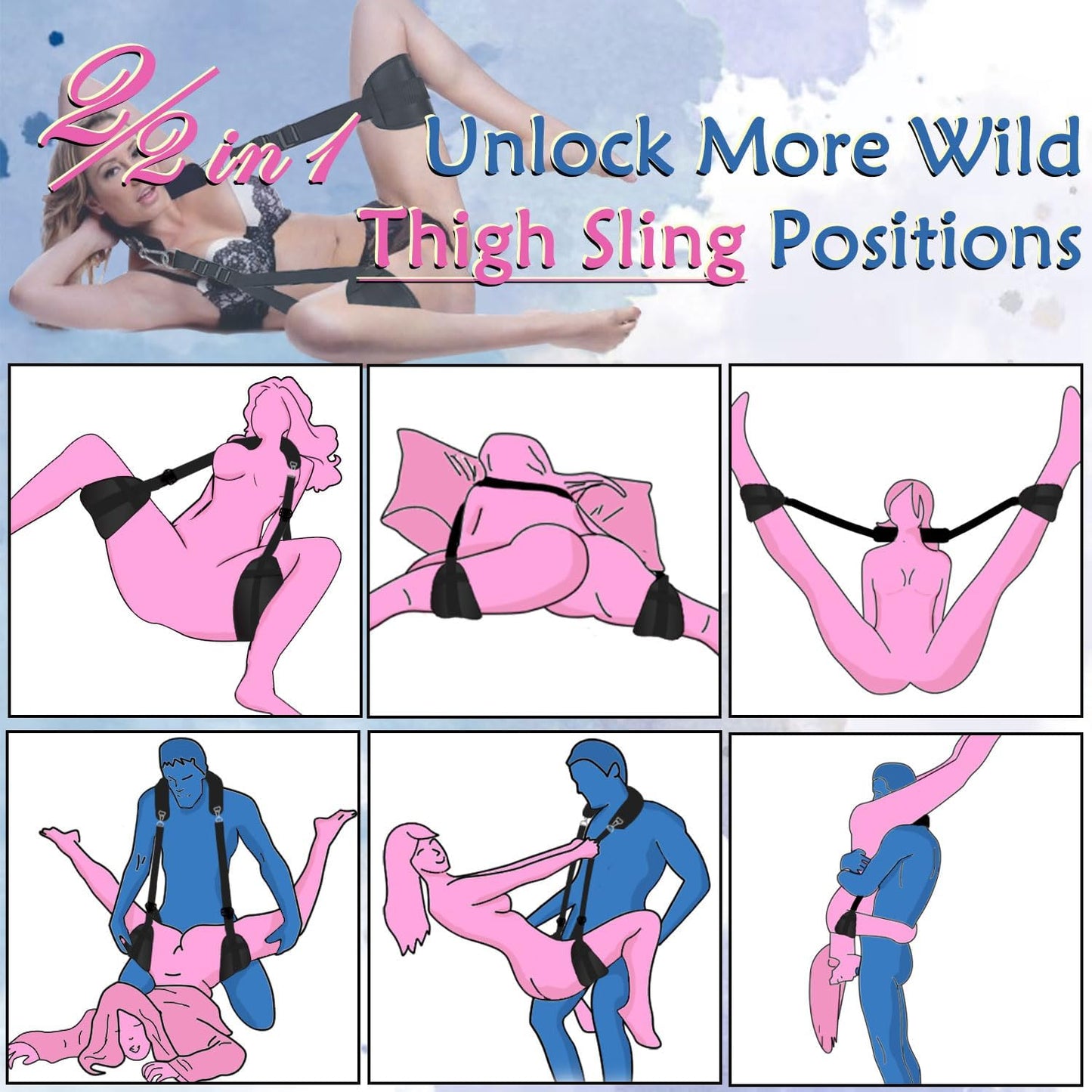 DualPlay Door & Thigh Sling Sex Swing - Vixen | Nova Network