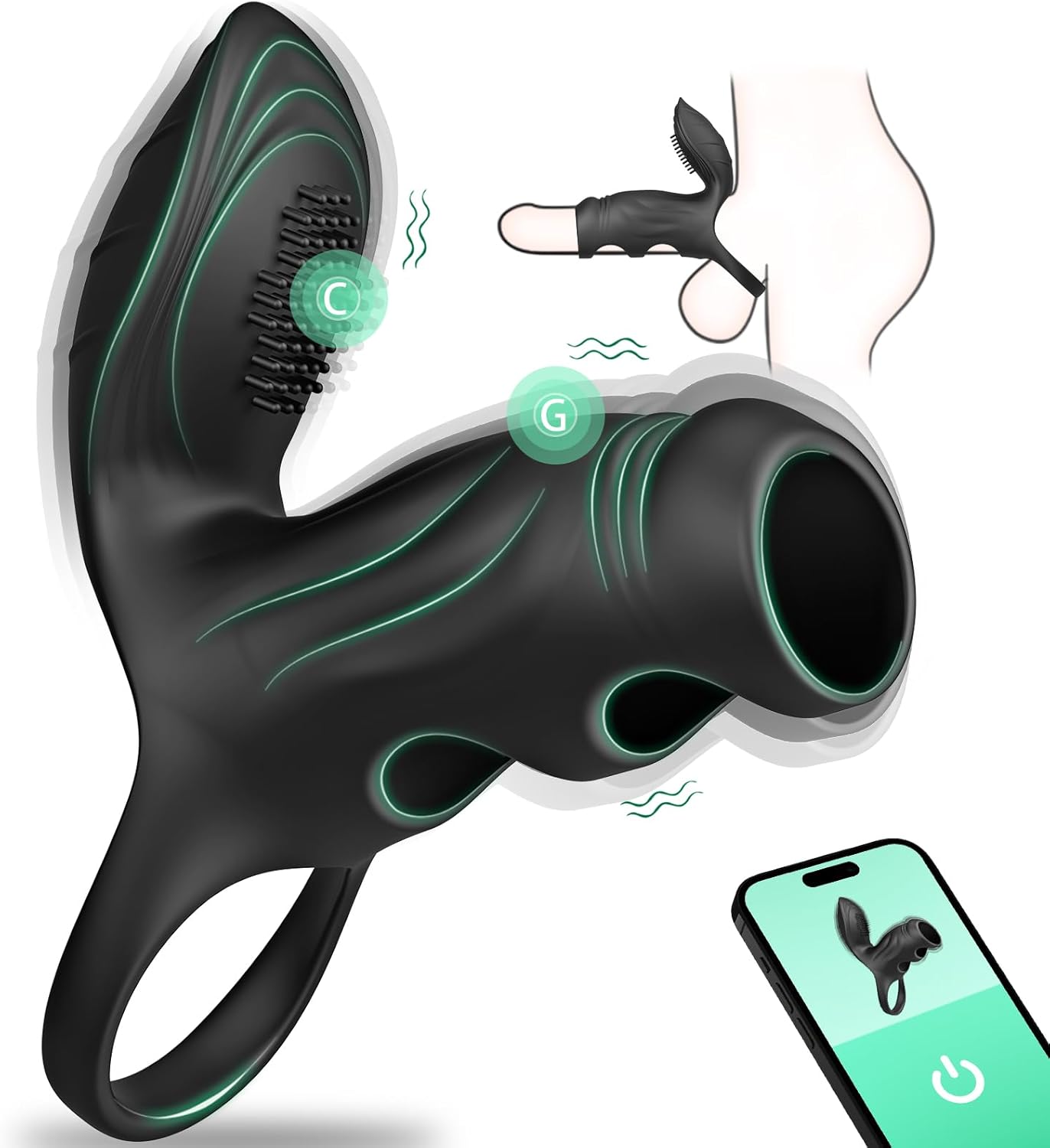 DualSync App Control Cock Sleeve - Vixen | Nova Network