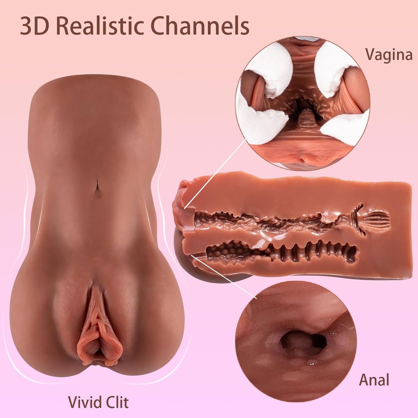 DualTease Pocket Pussy – Vagina & Anal Masturbator - Vixen | Nova Network