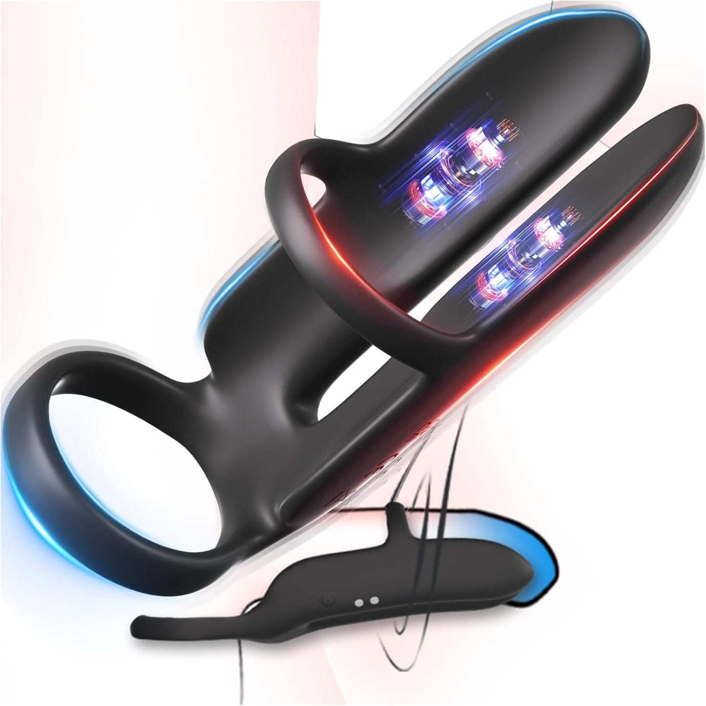 DualThrill Delay Vibrating Penis Ring - Vixen | Nova Network