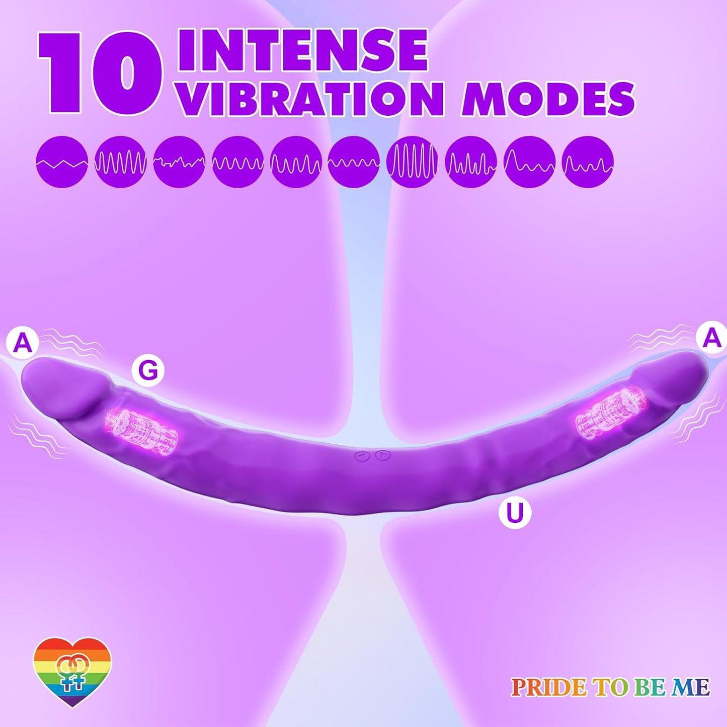 DualVibe 15.7" Double - Ended Dildo Vibrator - Vixen | Nova Network