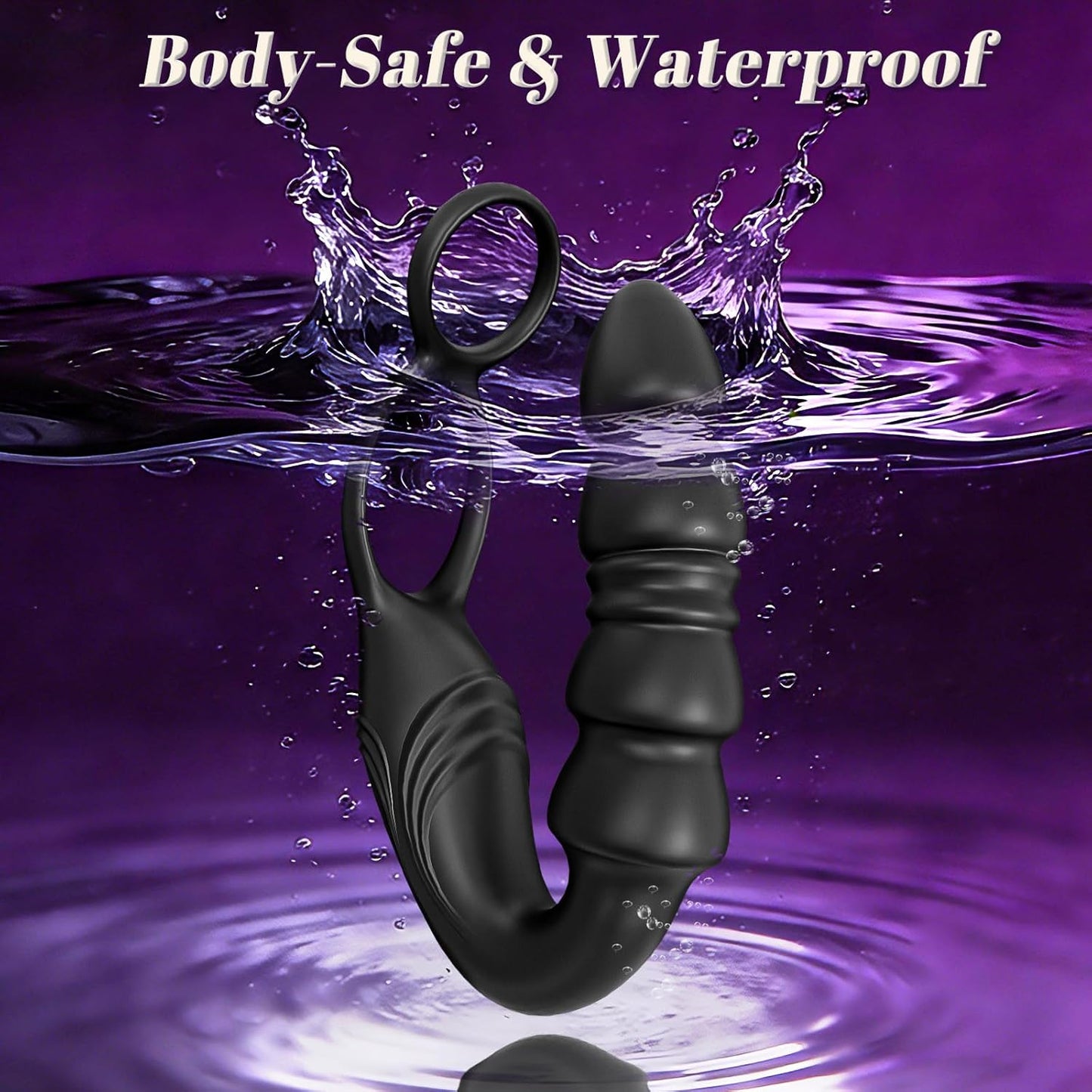 SteadyPulse Thrusting Prostate Massager Penis Ring