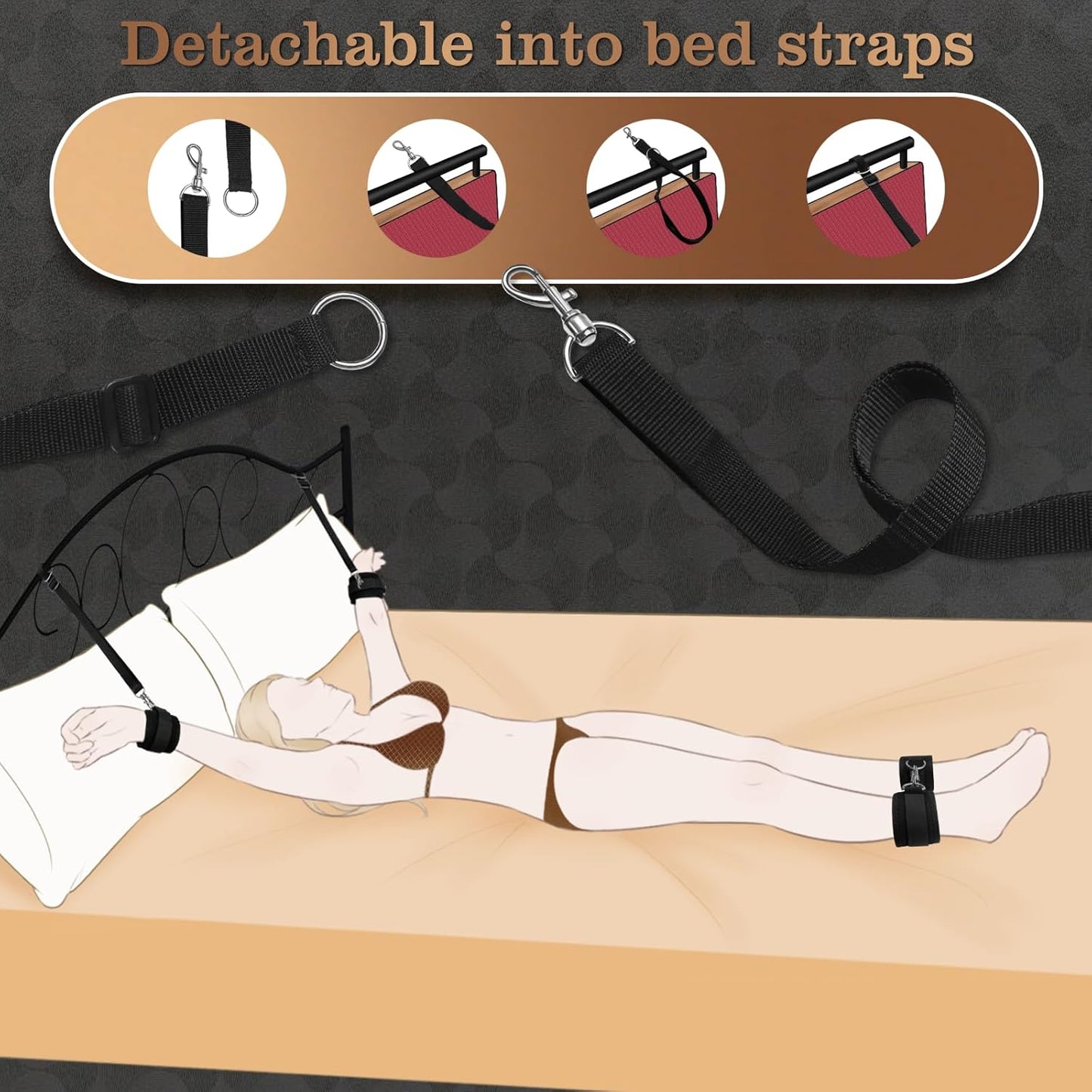 FlexBind Neck to Thigh Restraint & Bed Sling System - Vixen | Nova Network