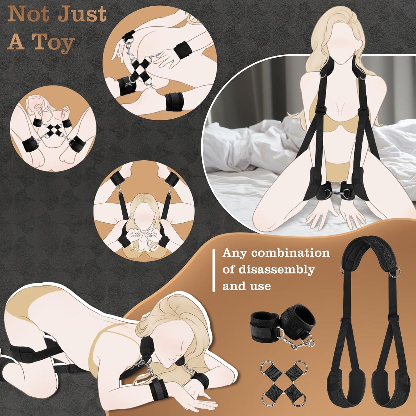 FlexBind Neck to Thigh Restraint & Bed Sling System - Vixen | Nova Network
