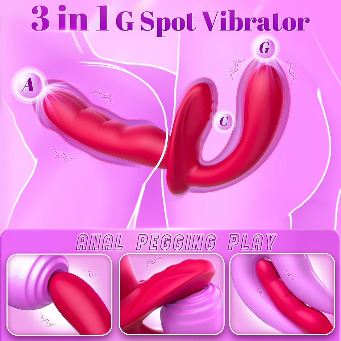 FlexDuo Wearable Strap - On Dual Ended Vibrator - Vixen | Nova Network