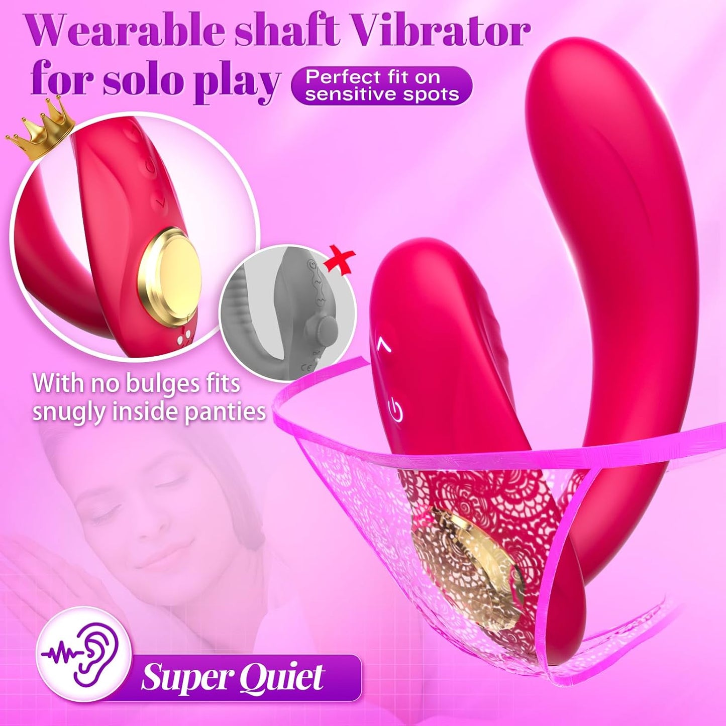 FlexDuo Wearable Strap - On Dual Ended Vibrator - Vixen | Nova Network