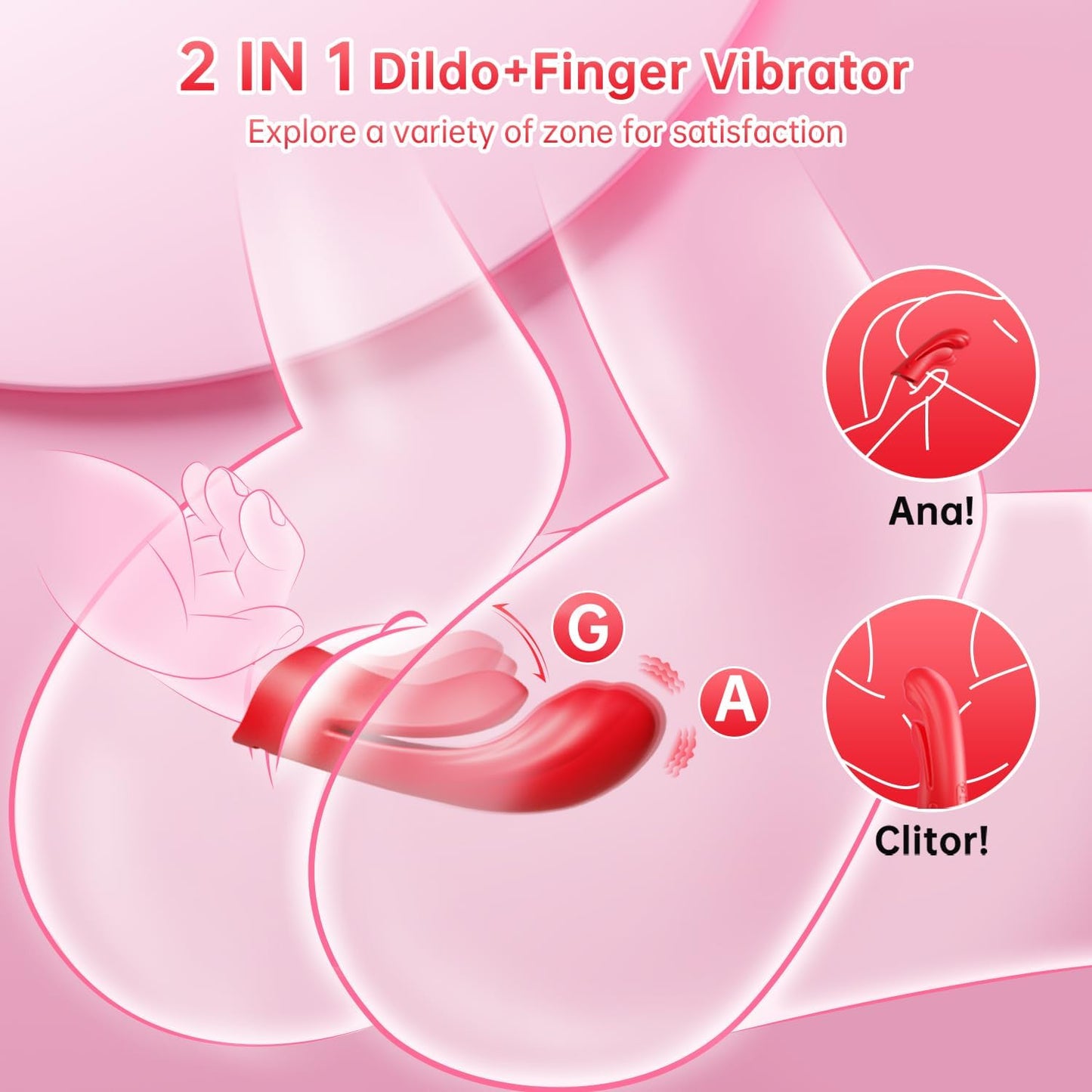 FlexFlick Duo Pulse Finger Vibrator - Vixen | Nova Network