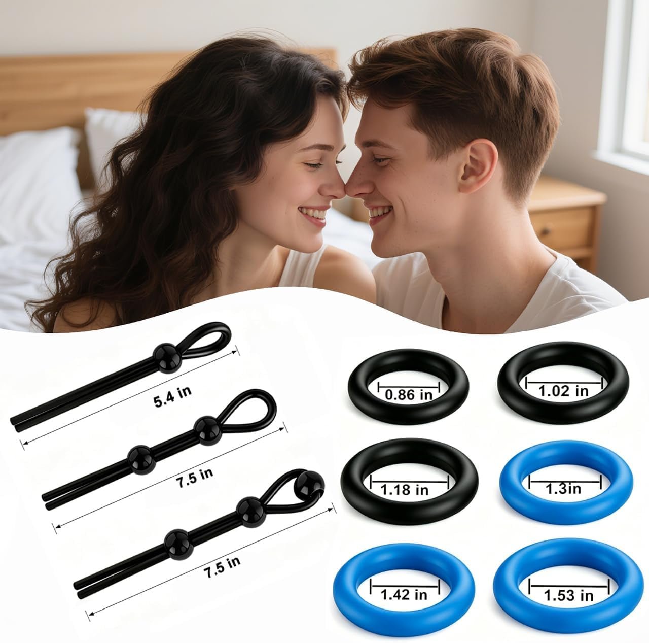 FlexLoop 9 - Piece Adjustable Cock Ring Set - Vixen | Nova Network
