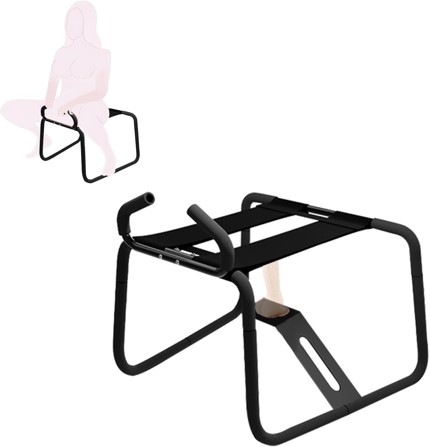 FlexMount Adjustable Height Sex Chair with Handrail - Vixen | Nova Network