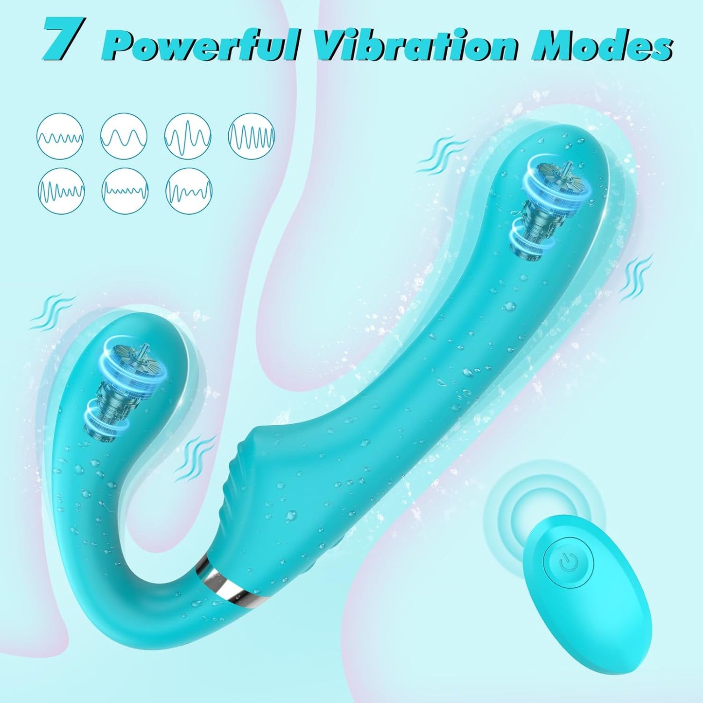 FlexPulse Dual Sided Strapless Strap - On Dildo - Vixen | Nova Network