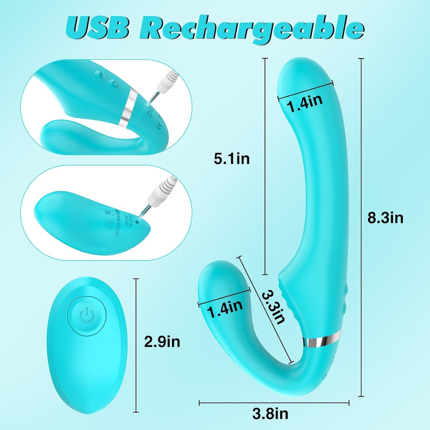 FlexPulse Dual Sided Strapless Strap - On Dildo - Vixen | Nova Network