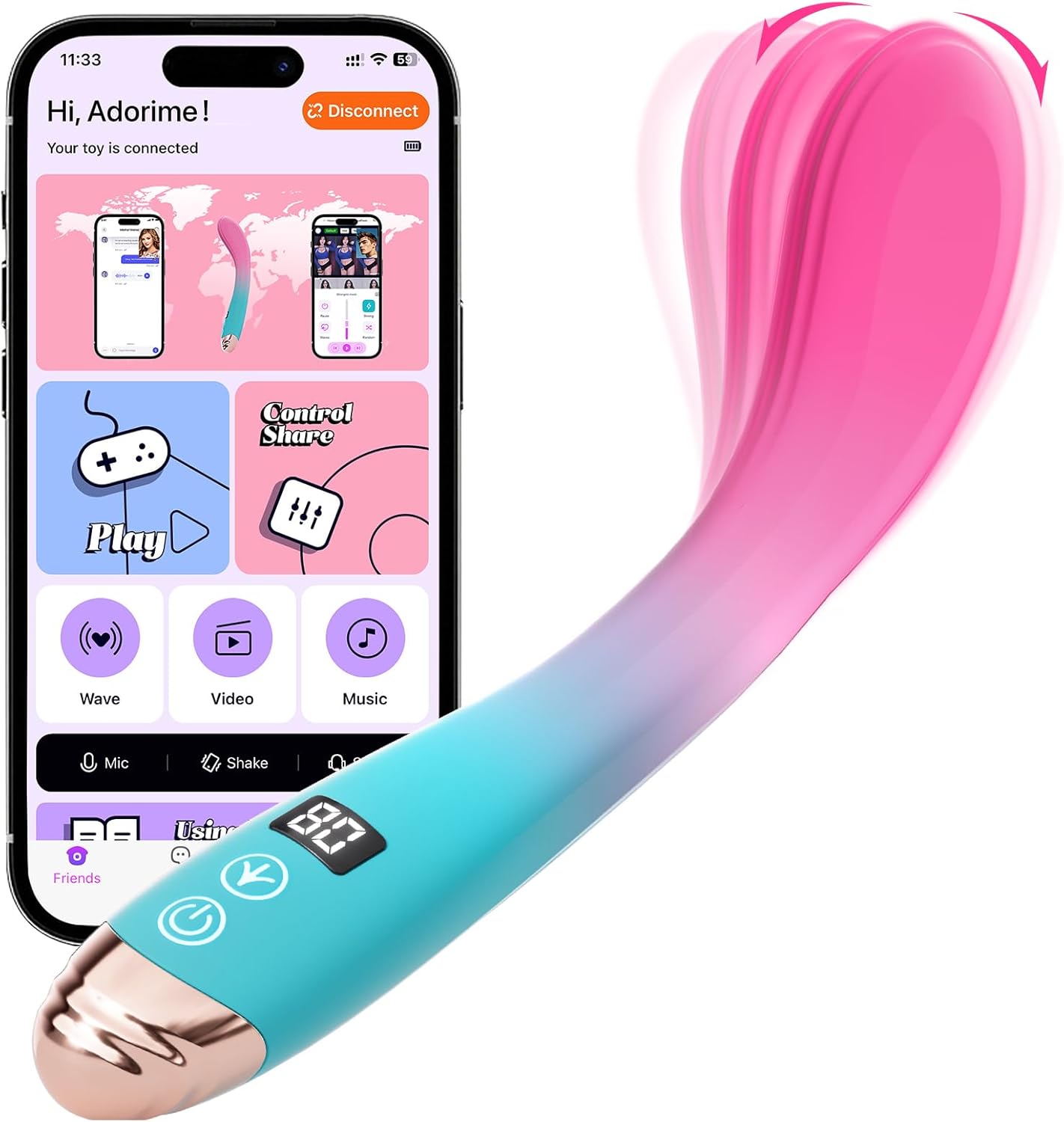 FlexTease Wiggling G - Spot Vibrator - Vixen | Nova Network