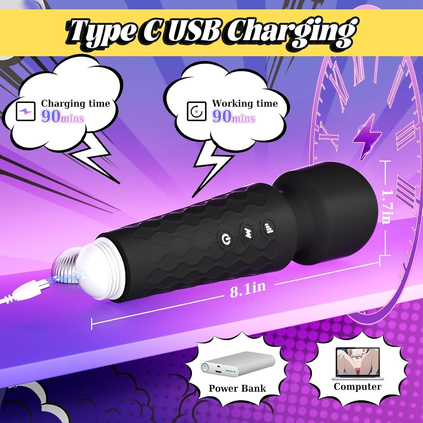 FlexVibe 20 - Mode Wand Vibrator - Vixen | Nova Network