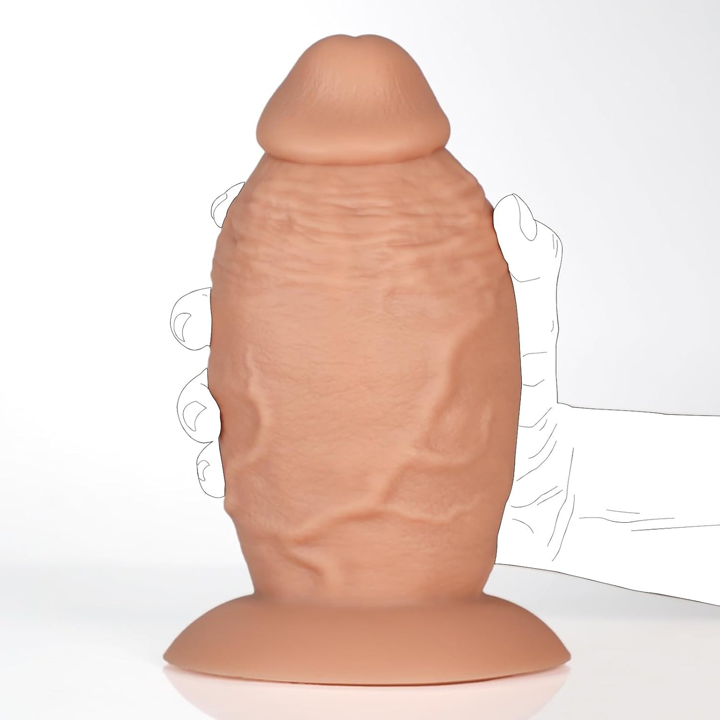 GirthMonarch 7.5" Extra Thick Dildo with Suction Base - Vixen | Nova Network