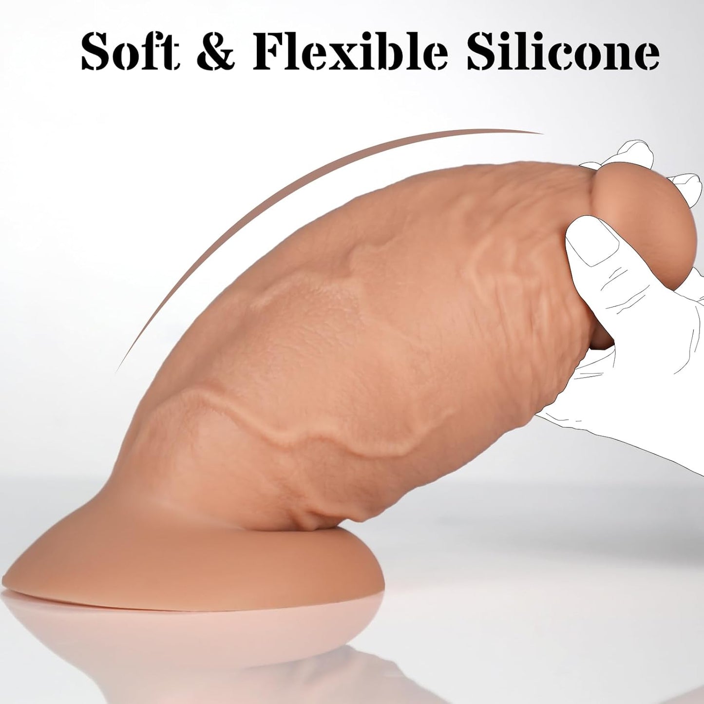 GirthMonarch 7.5" Extra Thick Dildo with Suction Base - Vixen | Nova Network