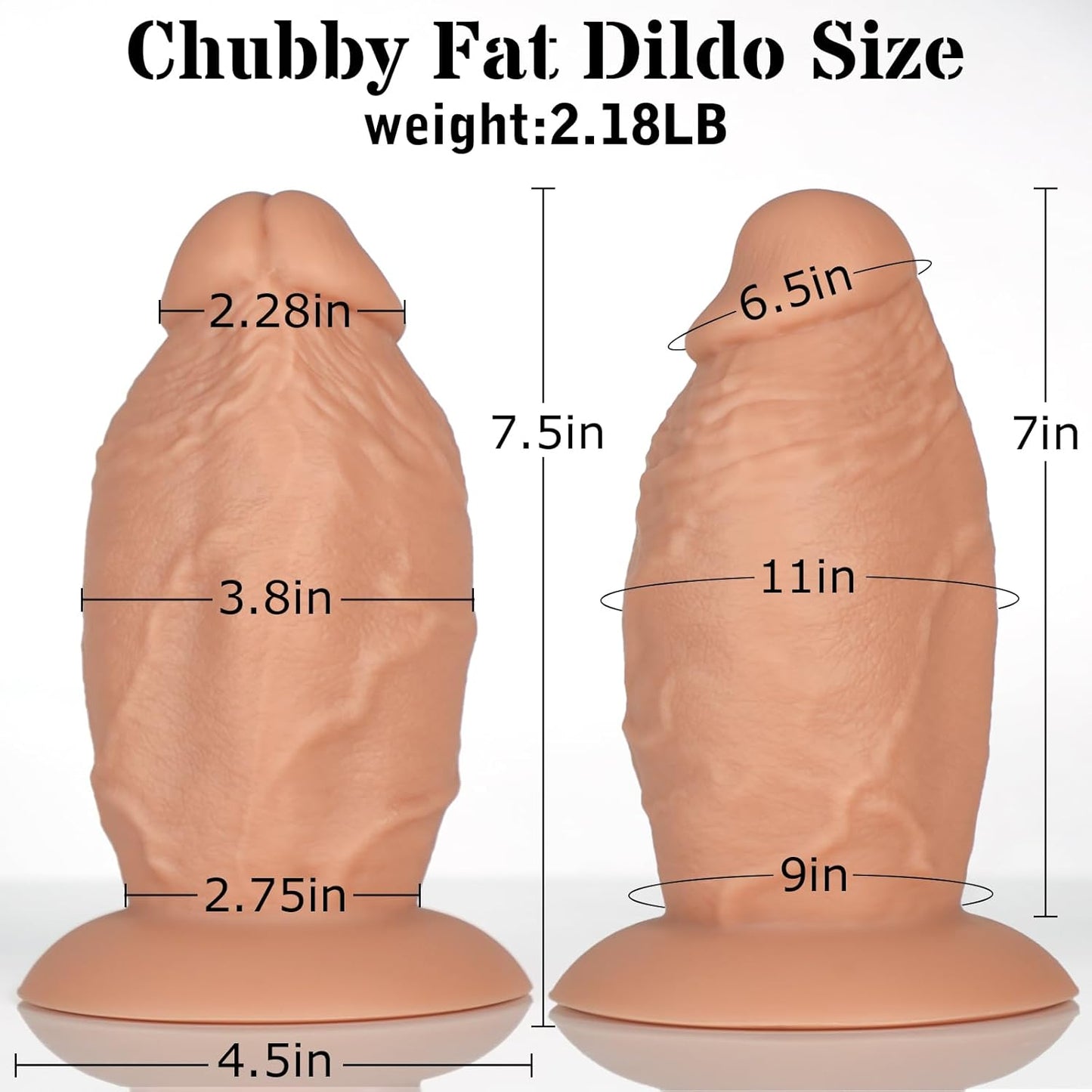 GirthMonarch 7.5" Extra Thick Dildo with Suction Base - Vixen | Nova Network