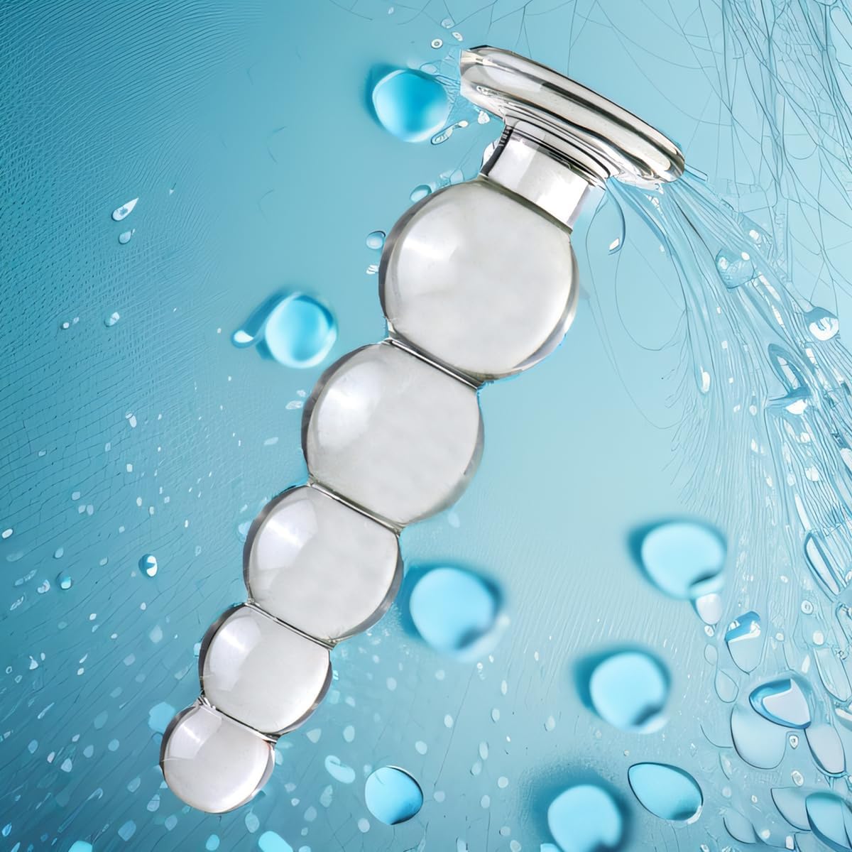 GlideBeads Glass Anal Plug - Vixen | Nova Network