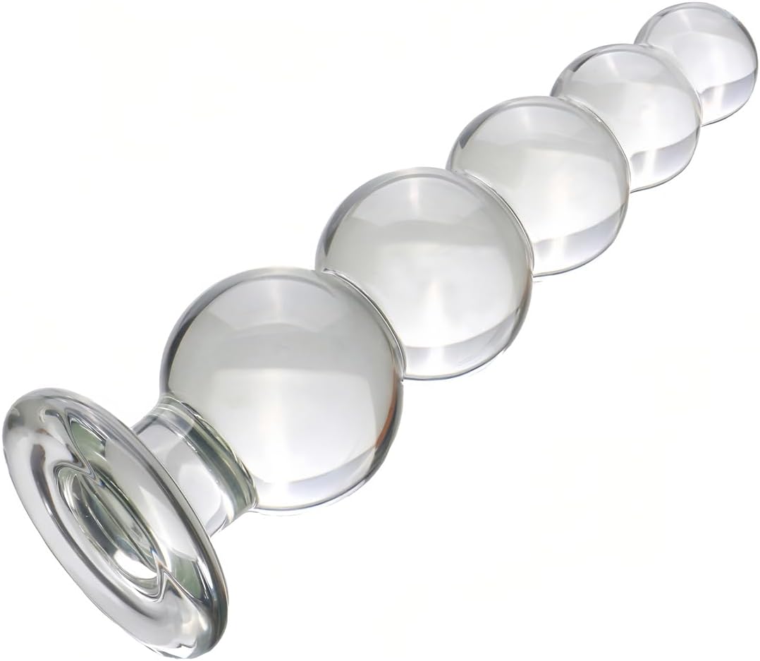 GlideBeads Glass Anal Plug - Vixen | Nova Network