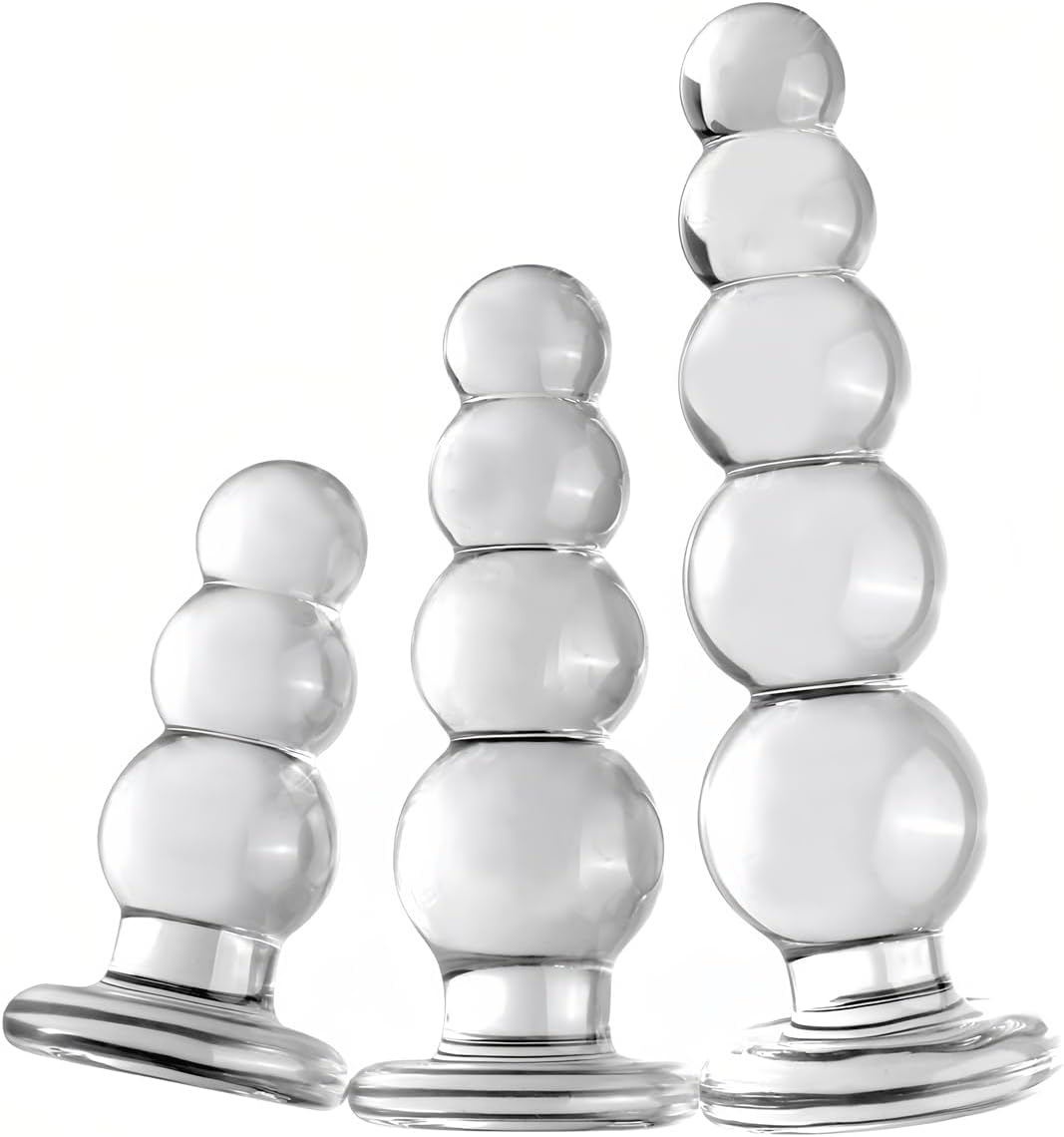 GlideBeads Glass Anal Plug - Vixen | Nova Network