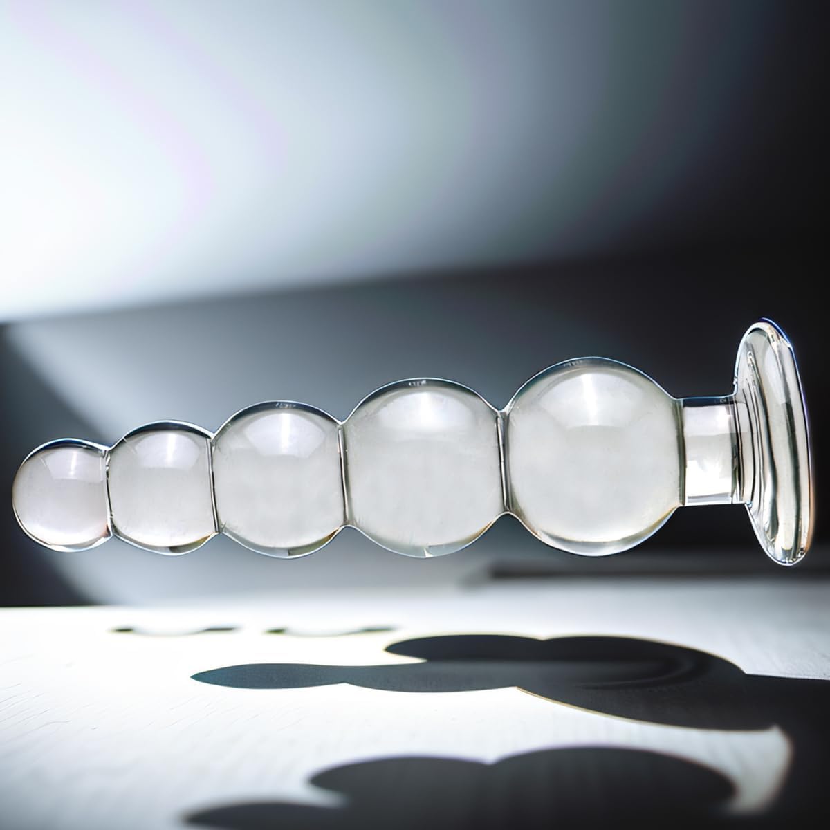 GlideBeads Glass Anal Plug - Vixen | Nova Network