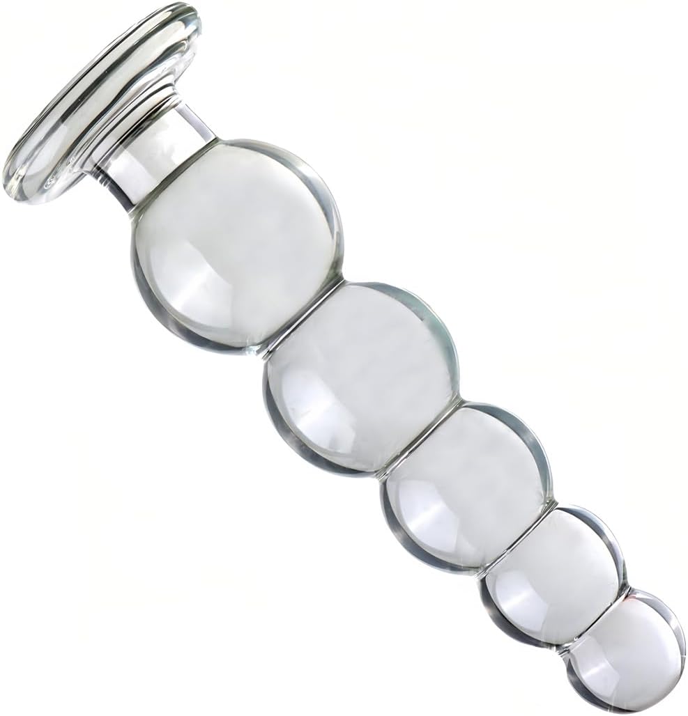 GlideBeads Glass Anal Plug - Vixen | Nova Network