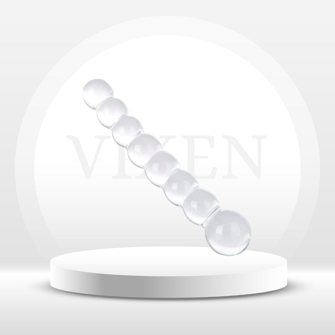 GlidePearl Dual Ended Glass Beads Plug - Vixen | Nova Network
