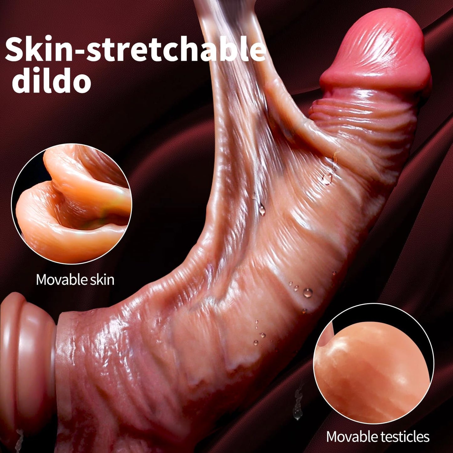 GlideReal – 8.5” Extra Skin Dildo - Vixen | Nova Network